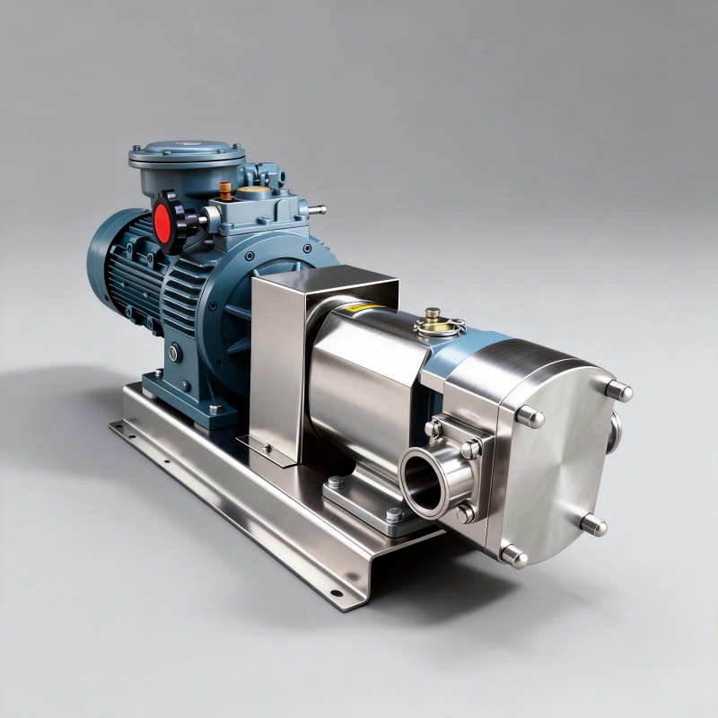 Sanitary rotary lobe pump