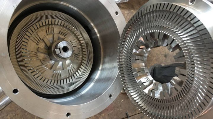 rotor and stator for horizontal colloid mill