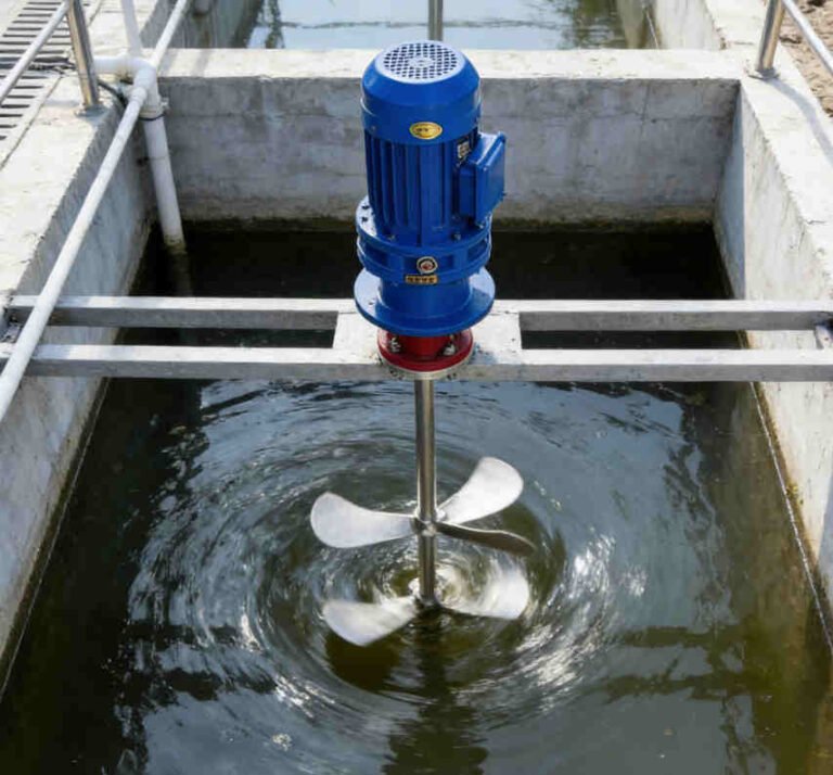 Industrial agitator mixer for liquid mixing